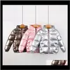 Outwear Babykleidung Baby Mutterschaft Drop Lieferung 2021 eingetroffen Kinder Kapuze Daunenmantel Jacke Herbst Winter Jungen Mädchen Baumwolle gepolsterter Parka