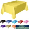 1 pcs 11 cores tablecloth tampa 137x138cm retângulo festa tema de theme novo sólido plástico impermeável mesa de mesa