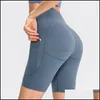 Outfits Exercise Wear Athletic Outdoor Apparel & Outdoorswomen Gym High Waist Seamless Yoga Shorts With Pocket Cycling Sports Leggings Runni
