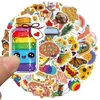 50 PCS Mixed Graffiti skateboard Stickers Cartoon small fresh Hippie For Car Laptop Fridge Helmet Pad Bicycle Bike Motorcycle PS4 book Guitar Pvc Decal