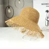 INS Classic Simple Straw Hat Summer Outdoor Beach Cap Women Travel Sun Protection Caps Foldable Personality Wide Brim Hats