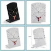 Emballage bijoux pochettes, sacs Tonvic vente en gros 2pcs Veet collier chaîne bracelet présentoir support de support avec 10 emplacements Drop Deli