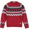 Simwood Lente Intarsia Wol-Blend Sweater Mannen Fair Isle Gebreide Draag Kerst Geometrische Argyle Color Pullovers Sweaters