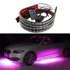 4x Car Chassis Decorative Waterproof LED Ambient Strip Lights Car Underglow Atmosphere RGB Lamp Bar Truck Side Light Accessories