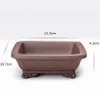 1* High Quality Bronze Yixing Purple Sand Ceramic Fleshy Flower Pot 15cm X 5cm 210712