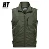 Gilet de randonnée pour hommes en plein air Été Quick Dry Respirant Mesh Vestes Pêche Chasse Gilet Hommes Pographie Armée Vert 210925