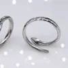 Frauen Schlange Offener Ring Titan Stahl Tier Finger Ringe für Geschenk Party Mode Schmuck Zubehör