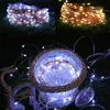 50/100/200LEDs Solar Copper Wire Lamp Fairy String Lights Waterproof Outdoor - 10M Warm White