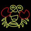 Leuke krab teken Kleuren Neon Lights Restaurant Seafood Shop 12 V Super Bright