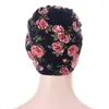 Floral Printing Dames Turban Bonnet Top Knot Inner Hijab Caps Afrikaanse Twist Headwrap Dames Hoofd Wraps India Hat Hijabs Cap 2021