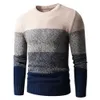 Mężczyźni Jesień Klasyczne 100% Bawełna Ciepłe Grube Crewneck Swetry Swetry Płaszcz Mężczyźni Winter Casual Vintage Soft Sweter Men 211006