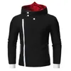 ZNG 2020 Ny vår Casual Hoodie Oplique Zipper Solid Färg Hoodies Mäns Modestorlek M-4XL X0621