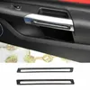 Interior Door Handle Ring Decoration Accesssoires For Ford Mustang 15+ Carbon Fiber 2PC