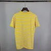 21SS Men Imprimé T-shirts Polos Designer Jacquard Weave Letters Paris Vêtements à manches courtes Mente à manches