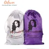 Impression personnalisée femmes Extensions de cheveux Bundle sacs d'emballage cadeau emballage sac à cordon H1231