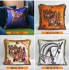 Luxe kussensloopontwerper Classic Signage Tassel 20 Patronen Afdrukkussenkussen Cushion Cover 45*45 cm voor huisdecoratief kerstcadeau