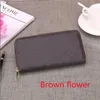 Vieille fleur Imprimer Mode pochette pour femmes portefeuille en cuir pu porte-cartes unique portefeuilles à glissière dame dames long classique bourse2093