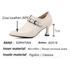 SOPHITINA Primavera Moda Scarpe da donna Cerniera profonda Decorazione in metallo Scarpe a punta Scarpe alla moda Bicchiere da vino Tacco Pompe femminili AO518 210513