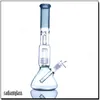 유리 비커 봉 새장 퍼크 두꺼운 비이커베이스 디자인 매트릭스 퍼콜러 버블러 석유 굴착 장치 흡연 물 파이프 DAB 리그 후카