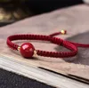 Bracelets porte-bonheur en pierre naturelle tressée à la main pour femmes et hommes, bijoux porte-bonheur pour Couple amoureux, mariage, anniversaire