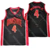 MI08 2021 NEW NCAA COLLEGE OHIO State Buckeyes 농구 저지 4 Duane Washington Jr. 그레이 드롭 운송 크기 S-3XL