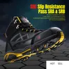 Chaussures de sécurité S3 SRC Protection Professionnelle Confortable Respirant Equipement léger Toe Anti-Nail Travail