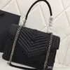 Dame Damen Umhängetaschen Lammfell Tasche Marke Schulter Messenger Handtasche Karierte Taschen Dame Kette Gürtel Brieftasche