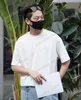22ss homens mulheres designers camisetas letra de t-shirt jacquard bordado manga curta homem equipe streetwear preto branco cinza roxo azul s-2xl