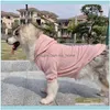 Apparel Supplies Home & Gardenwinter Clothes Medium Large Clothing For Big Costume Knitted Dog Sweater Bulldog Labrador Pure Pet Hoodie Ropa