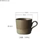 Tassen Japanische Retro Keramik Kaffeetasse 130 ml Kreative handgemachte Stoare Latte Einfaches Büro Nachmittagstee Geburtstagsgeschenk