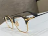 جديد تصميم الأزياء الرجال النظارات البصرية TYPOGRAPH K إطار ذهبي مربع خمر نمط بسيط نظارات شفافة أعلى جودة عدسة واضحة