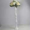 IMUWEN Bougeoirs 60 CM / 24 "Métal Chandelier Fleur Vase Table Pièce Maîtresse Événement Fleur Rack Plancher Route Plomb Mariage Décor 210722