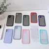 حالات الهاتف غير اللامعة لـ iPhone 15 14 13 12 11 Pro Max Clear Hard Case Case Shordrack Shell for IP XS XR Armor Cover مع حقيبة OPP