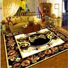 Carpet European and American Style Floral Pattern Area Rugs for Living Room Parlor Bedroom Carpets NonSlip Navy Red Blue 5227297309