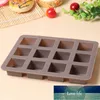 12 carrés outils de gâteau Cupcake chocolat plateau de cuisson Fondant cuisine ustensiles de cuisson Silicone Mousse gâteau moule Muffin Pan prix d'usine conception experte qualité dernier style