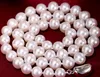 10-11mm White Natural Pearl Beaded Necklace 18 InCh Choker Women's Gift Bridal Jewelry