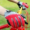 Giant Full Finger Cykla Handskar Anti-Slip Anti-Sweat Män och Kvinnor Sport Andas Cykel Vår och Summer Riding Gloves H1022