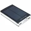 Nowy ZHT 99000MAH Solar Power Bank 2 USB Packble Pack Ładowarka Bateria 2.1a