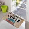 Carpets Happy Camping Door Mat Entrance Floor Rug Bathroom Pad Non Slip Carpet Home Decor DSS899