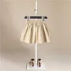 2020 Summer Baby Lattice Bow Tulle Tutu Skirt Solid Color Pom Princess Mini Dress Children Clothing Pettiskirt Girl Clothes Q0716