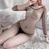 Lencería sexy teddy hot women gran malla hueco sexo uunderwear teddy negro elástico nueva moda disfraces body porno íntimo