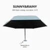 14cm Mini Regenschirm Regen Frauen Sechs Klapptasche Sonne Regenschirm Reisen Kleiner tragbarer Sonnenschirm UPF50 + Anti UV Bunte 211124