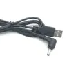 USB 2.0 A男性から直角90度DC 3.5x1.35 mm 5ボルトDCバレルジャック電源ケーブル4.9FT、黒（最大2.5アンペア電源ケーブル