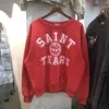 Sudaderas con capucha para hombres Marea de otoño e invierno br Saint graffiti personalizado de la calle principal, suéter viejo y suelto lavado Suéter OS para hombres