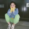 Pantalons de survêtement taille haute femmes streetwear joggers vêtements pour femmes coréen vert vintage culotte noire rose goth 210521