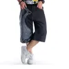 Men's Jeans European And American Large Hip Hop Embroidered Graffiti Slacks Oversize Cropped Trousers