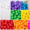 50100 pezzi ecofriendly colorato pozzo di palline in plastica morbida piscina con acqua dell'oceano onde giocattoli all'aperto per bambini bambini bambino 2202181224473