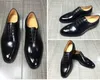 Handmade Cow leather British Men Dress Shoes Lace up Formal Business Shoe Male Oxfords with box8022473