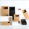 Spot Kraft Paper Box Anpassade fällbara låda Boxar Wholesale Cosmetic Vacuum Cup Packaging för julklapp