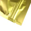 Vente en gros pochette en vrac Petit Sacs Zimlock Un côté Gold Windows translucides Sacs en plastique refermablesGoods